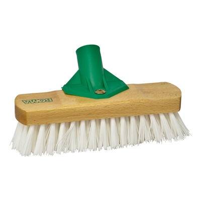 105050: Brosse à récurer polyamide avec fixe-manche - 23 cm