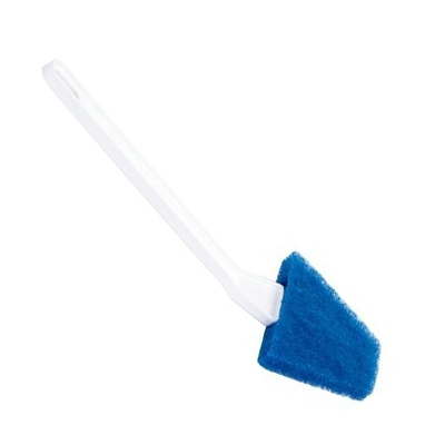 114172: Brosse WC avec tampon à récurer bleu