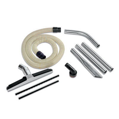 123217183: Kit antistatique Ø50mm. Comprend:
1 tuyau flexible 3m: Oregon - polyuréthane, antistatique, résistant à l"huile 50mm
1 manchon: Oregon - caoutchouc, antistatique 50mm
1 tube courbé - acier inoxydable 50mm
2 tubes d"extension 500 mm - acier inoxydable 50mm
1 brosse sol - WW, réglable, humide / sec 50mm
1 suceur plat - acier inoxydable 50mm
1 brosse ronde nylon et laiton, antistatique, résistant à l"huile, résistant à l"usure 50mm, largeur 80mm
