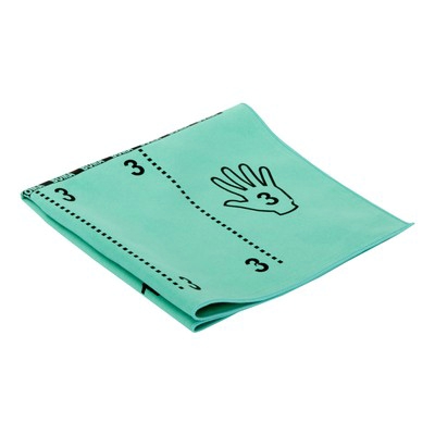 1334GR: Lavette microfibres Greenspeed Topswipe avec impression de la technique de pliage - 40 x 40 cm - VER