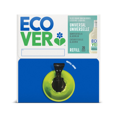 210074: Ecover Lessive Liquide Lavande -  15 l - bag-in-box - 11 langues