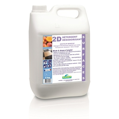 300120: SANET 2D Mangue - dét neutre parfumé pour sols protégés - 5 l