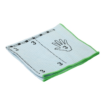 1334BL-P: Chiffon microfibre Greenspeed Original Heavy avec impression technique de pliage - 40 x 40 cm - BLEU