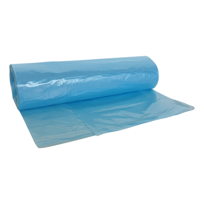625700: Sac HD - 70 x 110 - T25 - 115 l - BLEU TRANSPARENT - rouleau 25 pièces