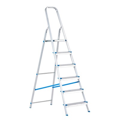 666306: Escabeau ménager Excelsior 5 + 1 marches - 125 cm - 6,9 kg