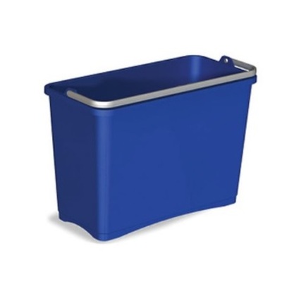732304: Seau rectangulaire avec anse - 8 l - BLEU