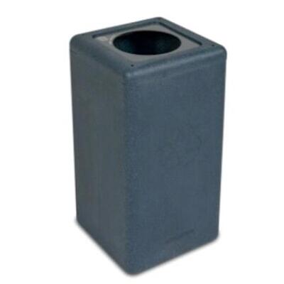 625700: Bomabin Select Brick - 65 l - NOIR - couvercle GRIS