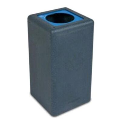 625700: Bomabin Select Brick - 65 l - NOIR - couvercle BLEU