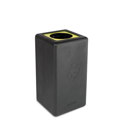 625700: Bomabin Select Brick - 65 l - NOIR - couvercle JAUNE