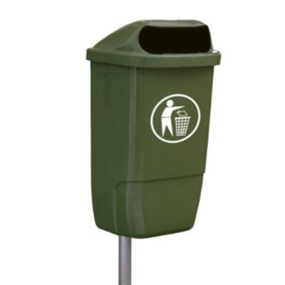 625700: Bomabin Outdoor Hamburg avec poteau - 50 l - VERT