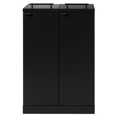 625700: Bomabin Select Bica - 2 x 65 l - NOIR - couvercle/couvercle