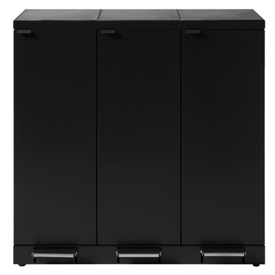 625700: Bomabin Select Bica - 3 x 65 l - NOIR - pédale/pédale/pédale