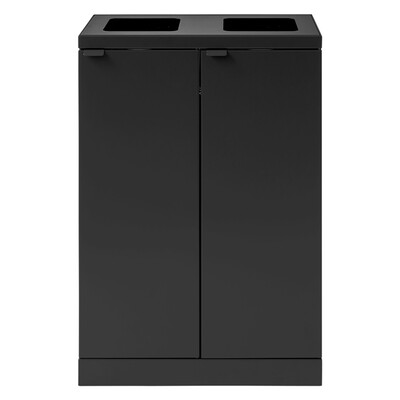 625700: Bomabin Select Bica - 2 x 65 l - NOIR - ouvert/ouvert