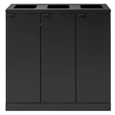 625700: Bomabin Select Bica - 3 x 65 l - NOIR - ouvert/ouvert/ouvert