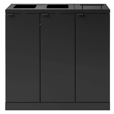 625700: Bomabin Select Bica - 3 x 65 l - NOIR - ouvert/ouvert/couvercle