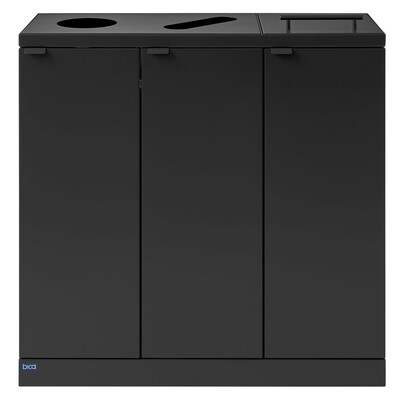 625700: Bomabin Select Bica - 3 x 65 l - NOIR - ronde/fente/couvercle