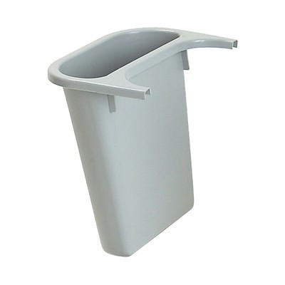752986: Bac de tri pour corbeille à papier rectangulaire en PE - 4,5 l - GRIS