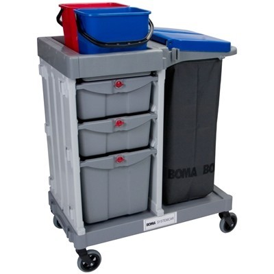 712306: SystemCar 1052 RL - avec des roues en caoutchouc et tiroirs verrouillables