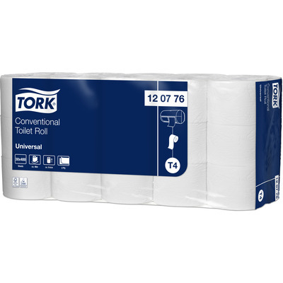T120776: Tork Universal Toilet Paper Roll 2ply 50,8mx10cm 30x1pcs (Toilet Basic, 2-ply) - 120776