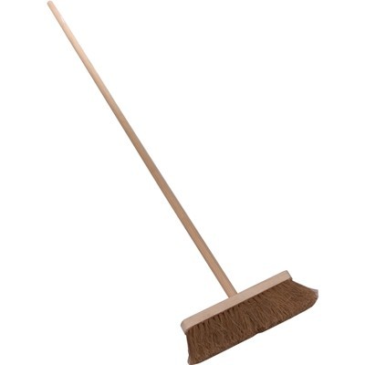Kokosveger - 30 cm - met houten steel