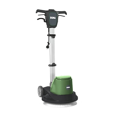 BOMA Disco Duo 43 dual-speed single-disc machine - 180/400 rpm - excludes pad holder and brush - includes EU plug extension cable