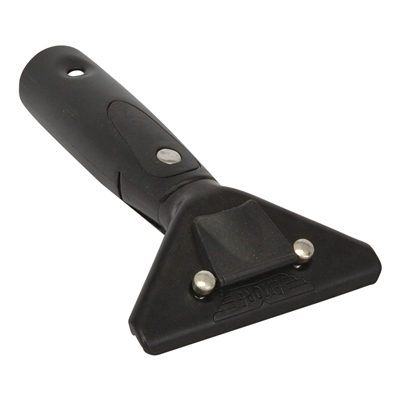 Quick-release pivoting brass handle for Ettore window squeegee