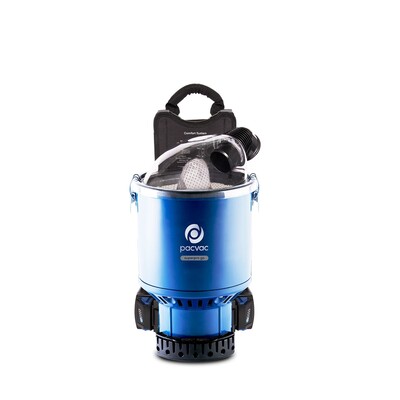 PacVac Superpro GO battery backpack vacuum cleaner
2 battery sets and 1 charger incl.