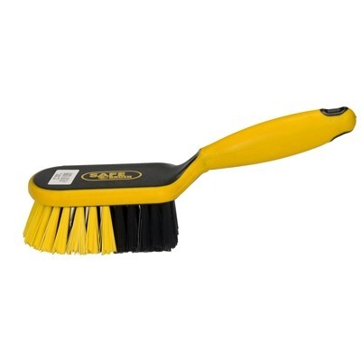 Stiff industrial hand scrubbing brush - 26 cm - BLACK/YELLOW