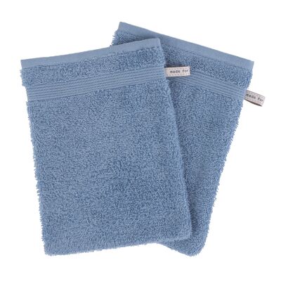 Washcloth 15x22cm BLUE 2pcs