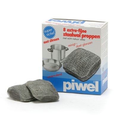 Steel wool balls infused with