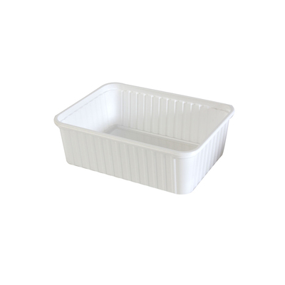Bakje Rechthoekig Pp 1000cc Wit 180x133x64mm 300st - Inclusief FOST PLUS bijdrage