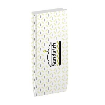 Baguette Sandwich Design White Bread Bag 12+(2x4.1)X38/40cm 1000pcs