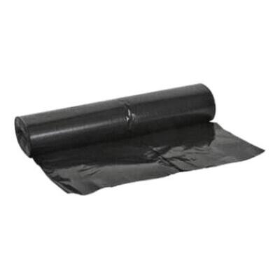 LD zak - 90 x 107 cm - T44 - 160 l - ZWART - rol 20 stuks