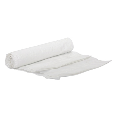 Bin bag with drawstring closure - 50 x 55 cm - T25 - 25 l - WHITE - roll of 25