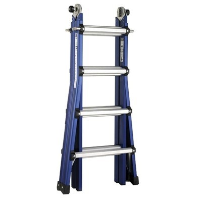 Telescopische vouwladder Yeti Pro - 4 x 4 treden - 1,09/4,24 m - 14,4 kg