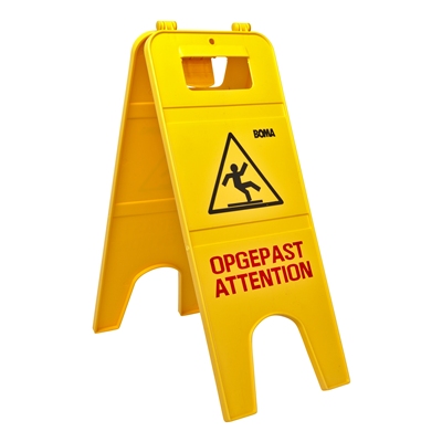 Double warning sign "Attention" NL/FR