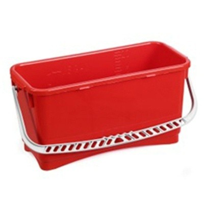 Rectangular bucket - 20 l - RED