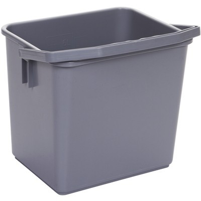 Bucket - 6 l - GREY - handle GREY