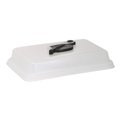 Hermetic lid with pull-out hole for 4 l bucket - TRANSPARENT