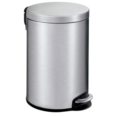 Pedal bin in mat stainle