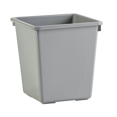 Square paper bin in plastic -