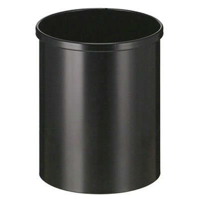 Round metal paper bin - 15 l