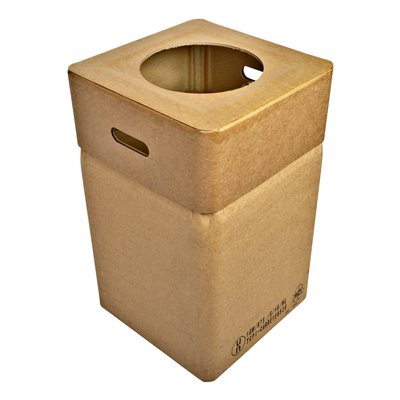 Bomabin Select Cardboard - 82 l - lid - large round opening