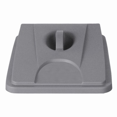Gesloten deksel afvalbak Flat