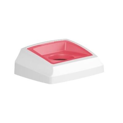 Couvercle pour Bomabin Select Fit - 50 l - BLANC/ROUGE - ouverture ronde