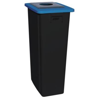 Bomabin Select Flat with bottle lid - 80 l - BLACK - lid BLUE