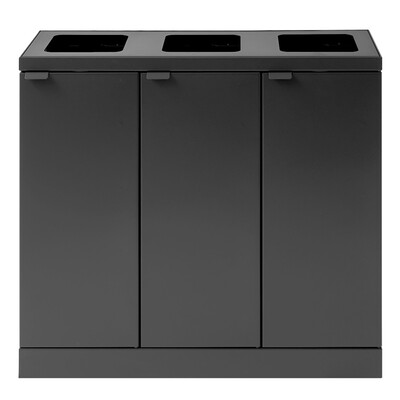 Bomabin Select Bica - 3 x 45 l - ANTHRACITE - open/open/open