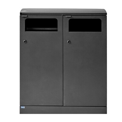 Bomabin Select Bica Outdoor - 2 x 100 l - ANTHRACITE NOIR