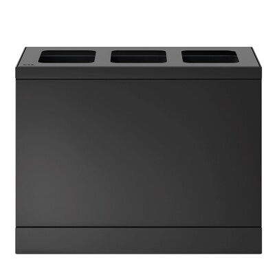 Bomabin Select Bica - 3 x 10 l - ANTHRACITE - ouvert/ouvert/ouvert