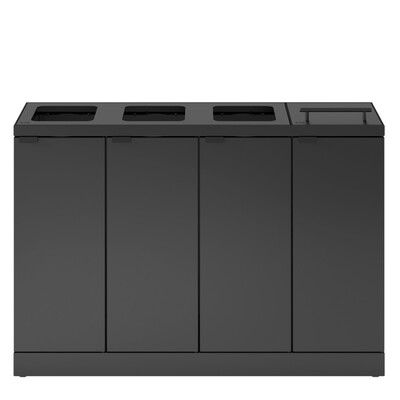 Bomabin Select Bica - 4 x 45 l - ANTHRACITE - ouvert/ouvert/ouvert/couvercle